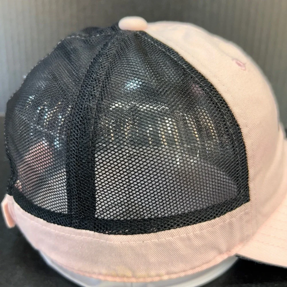 Rhinestone Chevron Womens Light Pink Callaway Golf Trucker Hat Adjustable OSFM
